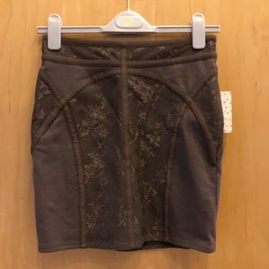 Mauve free people skirt